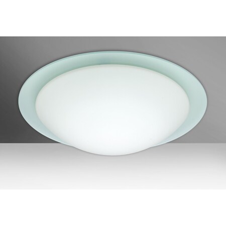 Ring 19 Ceiling, White/Frost Ring, 3x60W Incandescent